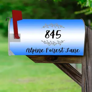 Customized Monogram Mailbox Covers Magnetic - Personalized Mailbox Decor VWAQ - PMBM5