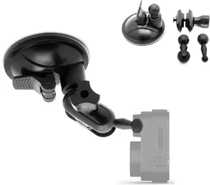 Dash Cam Suction Cup Mount for Garmin Dash Cam 2 3 45 46 47 55 56 57 65W 66W 67W X110 X210 X310 Tandem Speak Plus (Best Viewing Adjustment w/Dual Ball Joint Design)