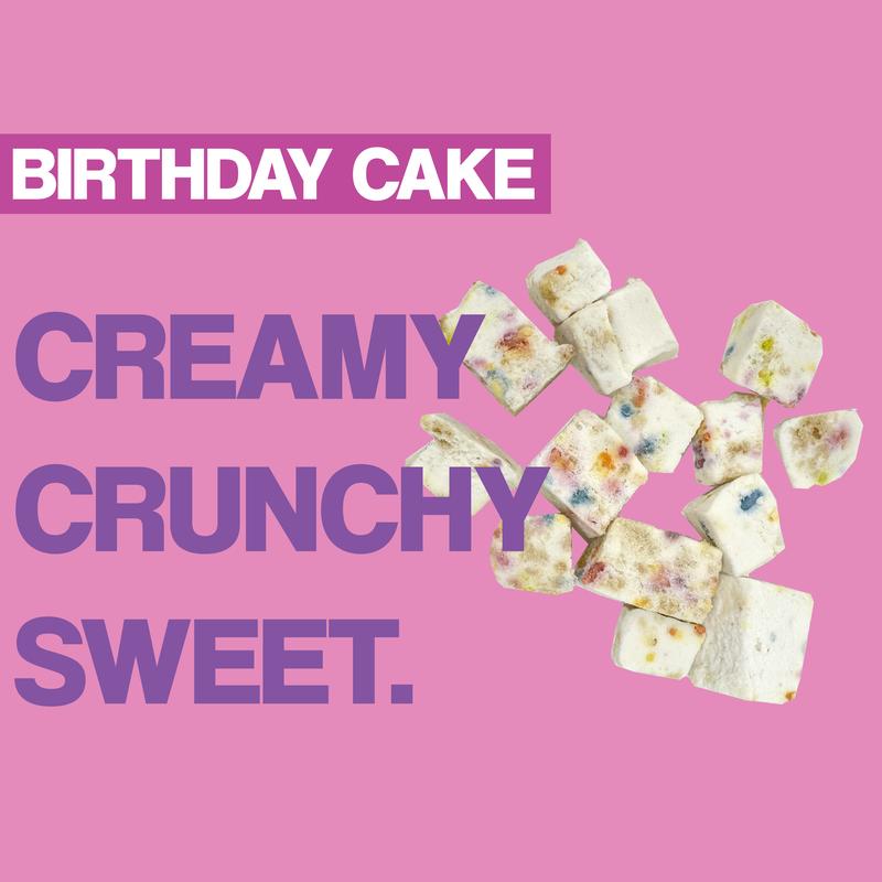 crait Vegan Freeze-Dried Ice Cream Dairy-Free Freeze Dried Ice Cream 2 Ounce (Birthday Cake)