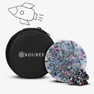 KOUREE Picky Pad Fidget Toy for Skin Picking Circle - Trichotillomania Relief Tool with Carrying Case - Portable Silicone Sensory Toy for Anxiety & Stress Relief