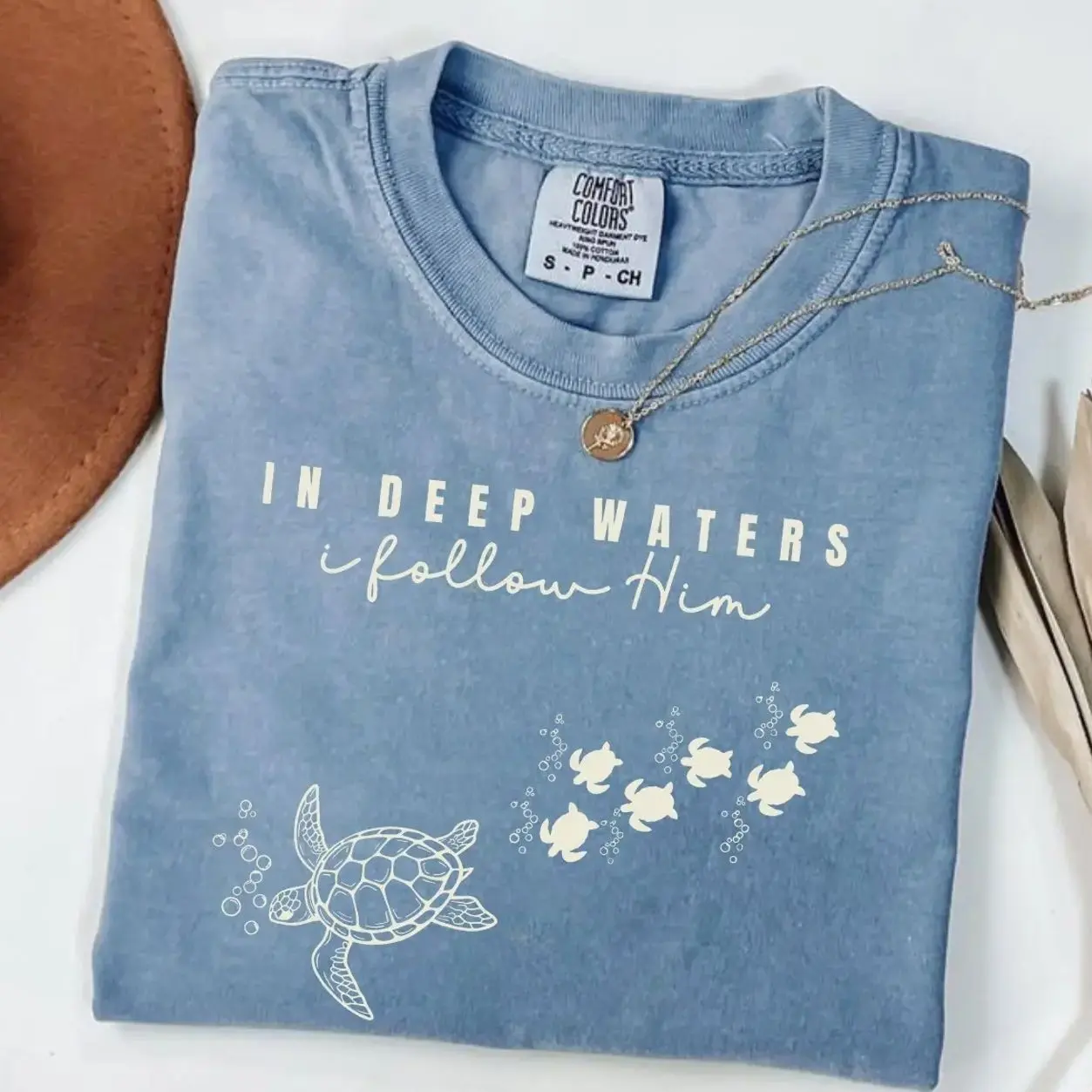 Comfort Colors Vintage Christian Ocean Turtle T-shirt, Coastal Sea Life Tshirt, Trendy Beachy Oversized Scripture Tee, Comfort Colors Graphic Tee, Casual Outfit, Vintage Wash Shirt, Oversized Women’s Outfit, Apr 8