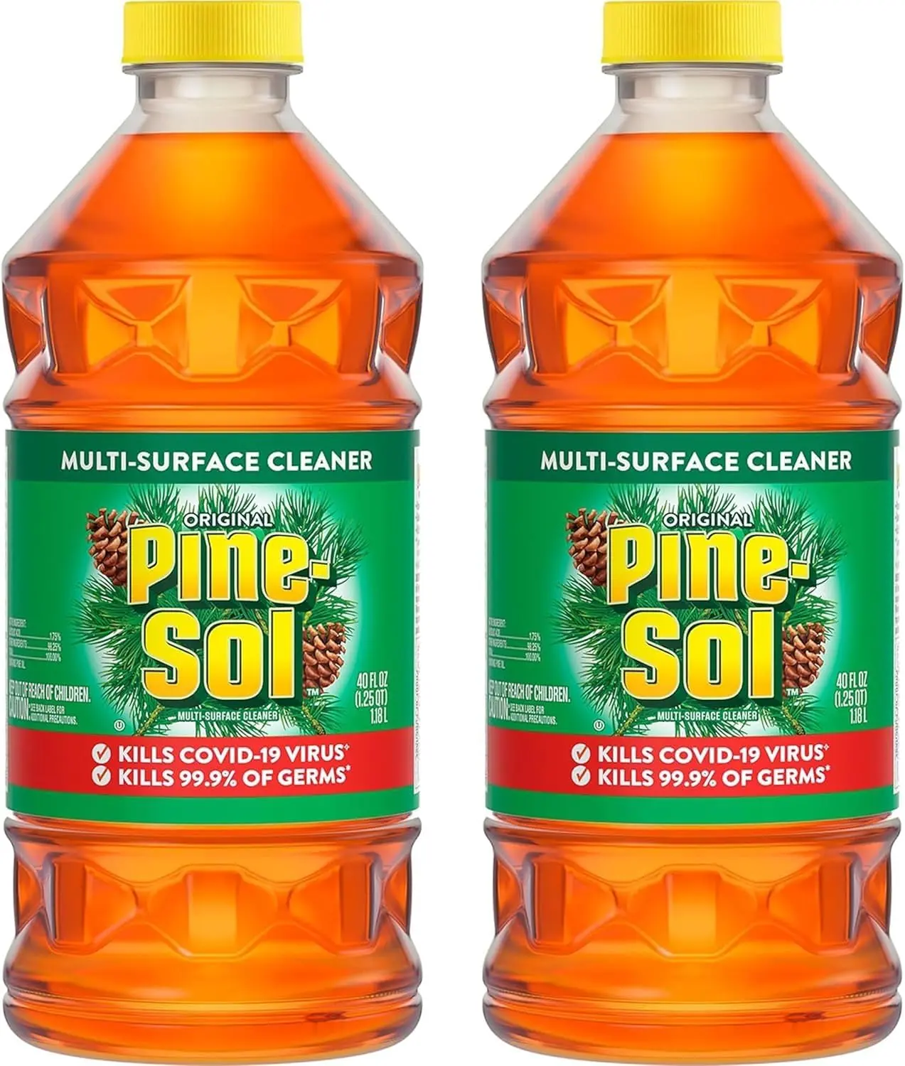 Pine-Sol Original Pine, All Purpose Cleaner, 40 Ounce Bottles (Pack of 2) Pine-Sol Original Pine, All Purpose Cleaner, 40 Ounce Bottles (Pack of 2)