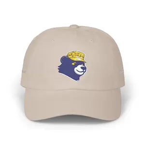 Dad Cap — Embroidered Bear with Yellow Bucket Hat