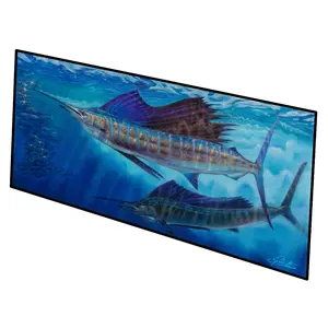 Carolines Treasures  28 x 58 in. Wide Open Sailfish Indoor or Outdoor Runner Mat