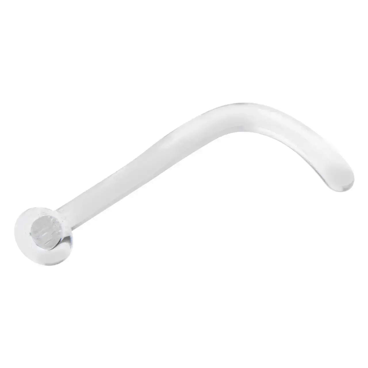 Clear Piercing Retainer Screw Stud Clear Glass Retainer Piercing Body Jewelry
