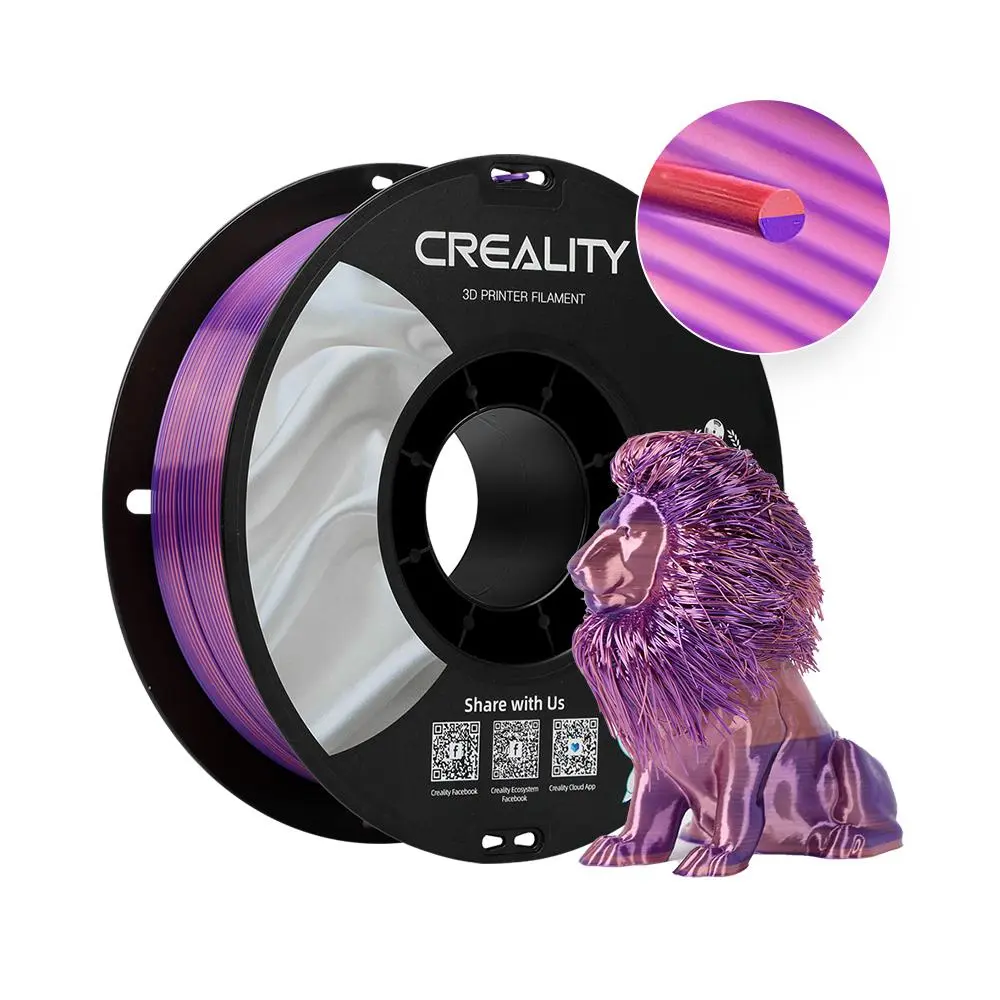 Creality CR-Silk 1.75mm PLA 3D Printing Filament 1kg Creality CR-Silk 1.75mm PLA 3D Printing Filament 1kg