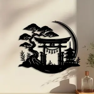 1pc Cultural Metal Wall Art, Cultural Statue Mural, Perfect for Gallery Wall, Christmas Decor, Ideal Gift for Collectors, Rust-Proof Metal