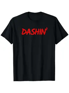 Dashin Delivery Driver T-Shirt - Red Dashin Logo G