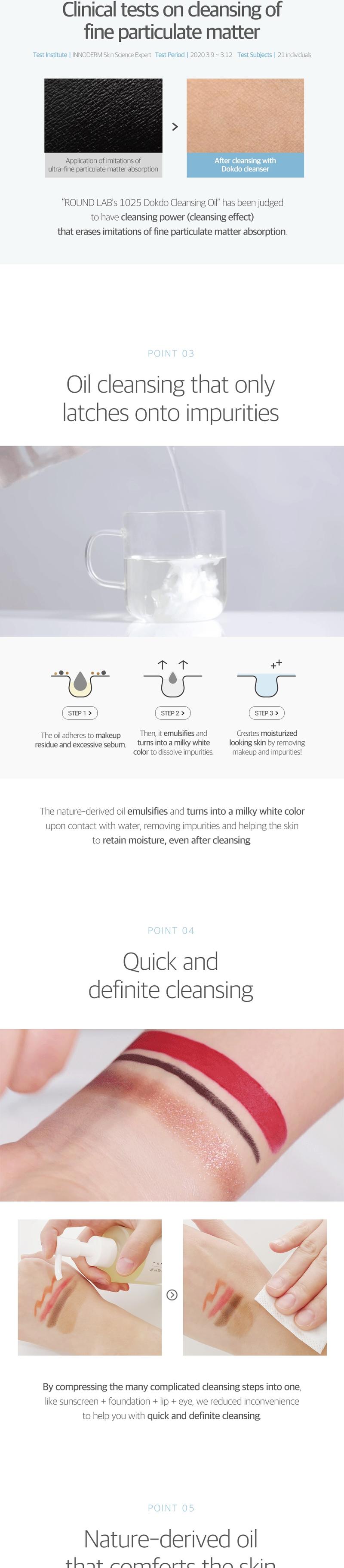 Korean Double Cleansing Duo | Facial Cleanser, Pore Face Wash (Dokdo Cleansing Oil 200ml, 1025 Dokdo Cleanser 150ml)