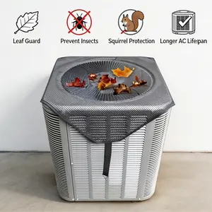 Heavy-Duty Outdoor AC Unit Top Cover - Waterproof & UV Resistant Air Conditioner Protector for Condenser, Universal Fit Mesh Cover for Debris & Leaves