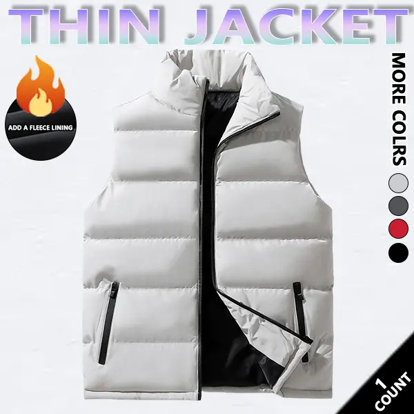 Product Introduction of Mens Vest Jacket Warm Sleeveless Jackets Winter Waterproof Zipper Coat Autumn Stand-up Collar Casual Waistcoat Brand ClothingPlease check the size chart before purchasing. 11