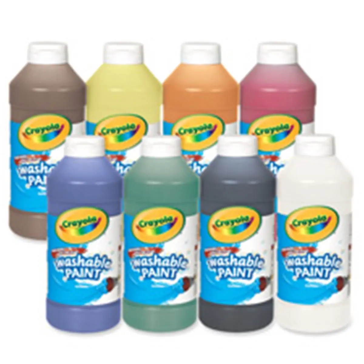 Crayola Vibrant Plastic Washable Squeeze Bottle Paint - 16 Oz, Green, Flip-Top Cap, Cleans Up With Soap And Water (Model CYO542016044), True Washability