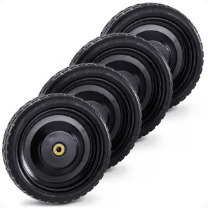 Gorilla Carts GCT-13NF 13 Inch No Flat Replacement Tire for Utility Cart, 4 Pack