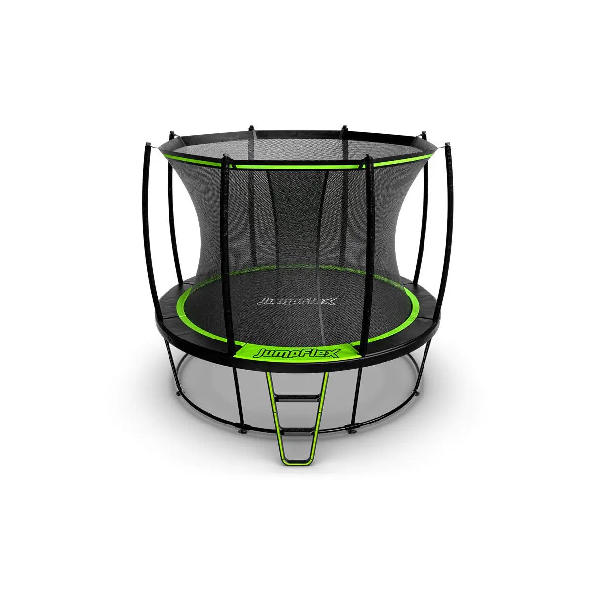 JumpFlex HERO 10' Round Trampoline with Safety Net Enclosure and Net Attachment JumpFlex HERO 10' Round Trampoline with Safety Net Enclosure and Net Attachment