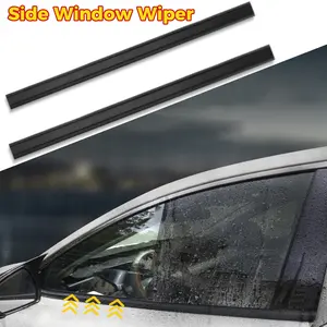 1 Pair Universal Car Side Window Wiper Seal Strip | Waterproof, Dustproof, Anti-Theft Card & Sound Insulation | Easy to Install