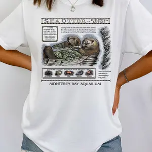 Cute Otter Girl Crewneck Sweatshirt,  Star Girl Comfort Colors Tee