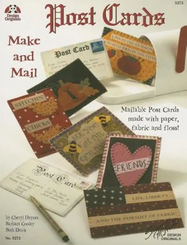 Used Paperback Book - Post Cards: Make and Mail (DIY Crafts Stationery) by Cheryl Haynes - Personalized Mailable Cards Made with Paper, Fabric, Floral Scraps (English)
