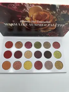 Warm Like Summer Palette Matte Creamy Mettalic Satin Glitter duochrome multichrome