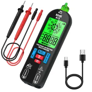Multimeter Tester Voltmeter Capacitance Diode Continuity Resistance Live Check AC DC Voltage Tester