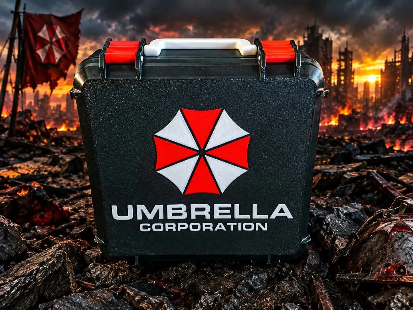 Umbrella Corporation Case, Protective Casing for Cellphone & Handheld Gaming Devices, Console Electronics Cover Accessories