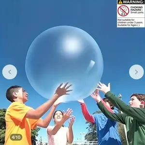 Giant Bubble Ball, Transparent TPR Inflatable Bubble Ball, Durable Easy Inflate Water Ball, Giant Bubble Ball, Transparent TPR Water-Filled Bubble Ball, Beach Ball, Yard Game, Pet Toy Ball, Soft Rubber Water Balls