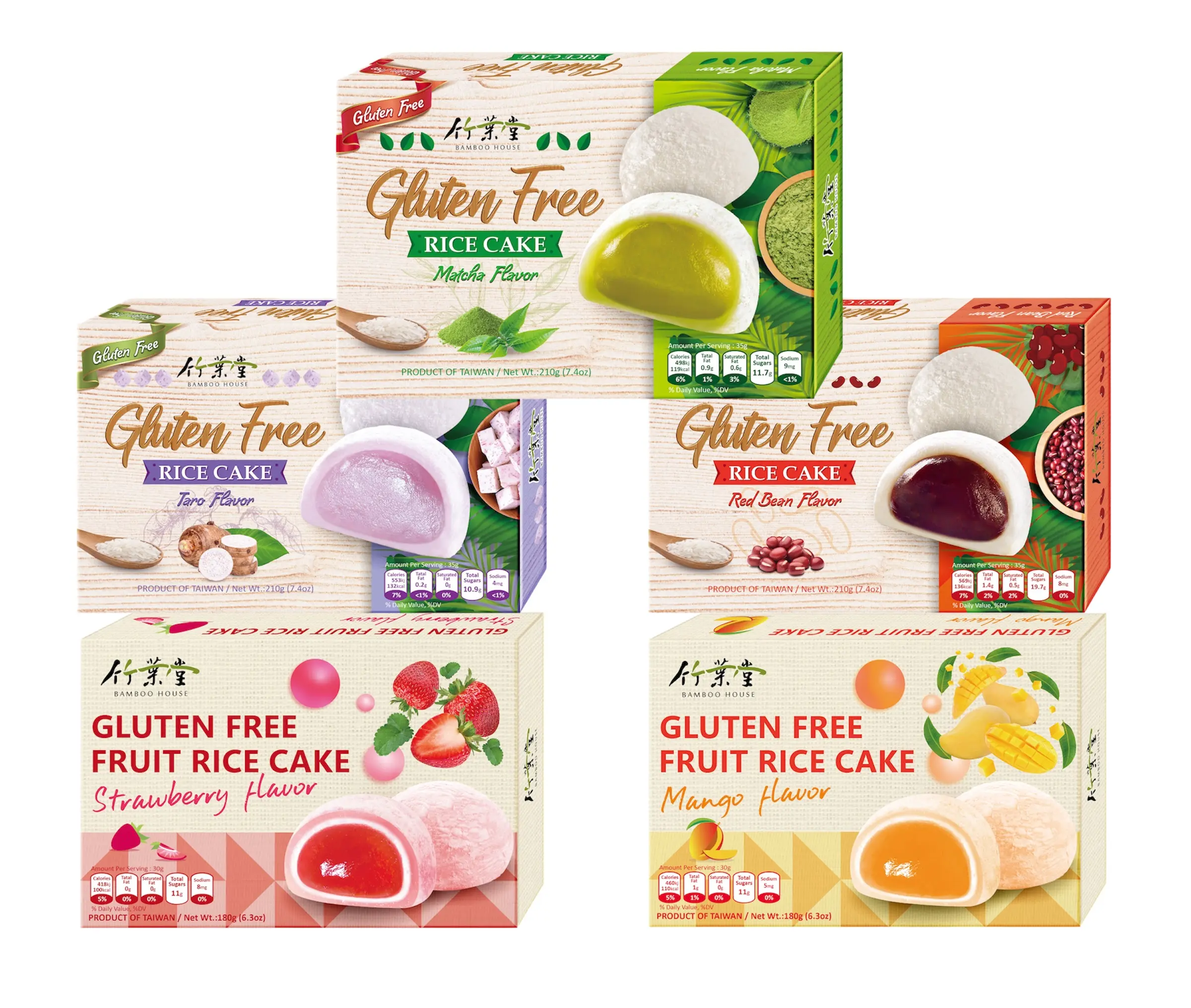 Bamboo House Gluten Free Mochi Various Flavors 180g Bamboo House Gluten Free Mochi Various Flavors 180g