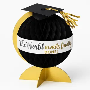 Graduation Globe Honeycomb Centerpiece