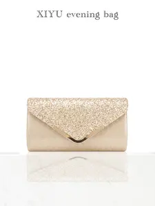 Exquisite Sequin Handheld Clutch, Timeless Envelope Design with Metallic Accents, Perfect for Any Event, Elevate Your Style
