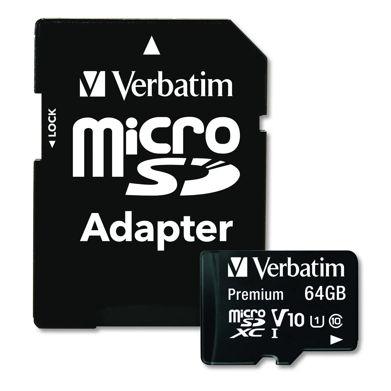 Verbatim 64GB Premium microSDXC Memory Card plus Adapter 44084