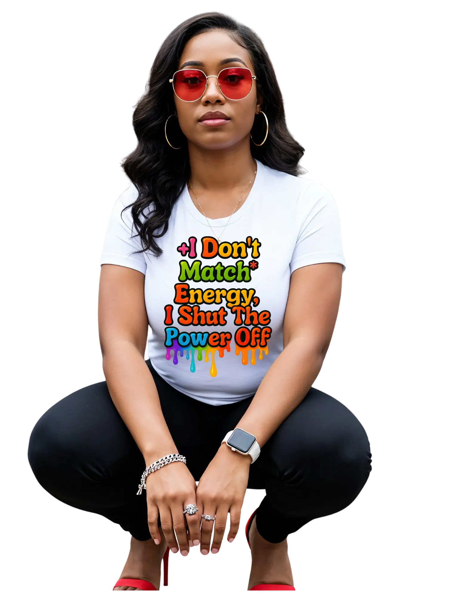 I DONT MATCH ENERGY DTF PRINT Durable Vibrant