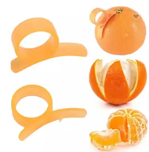 TIKA 10-Pack Orange Peelers, Citrus Fruit Skin Cutters for Quick and Easy Peeling