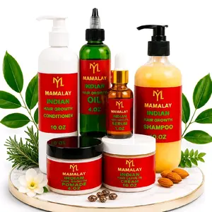 Mamalay hair collection 6 sets, shampoo, conditioner, hair  leave in, hair pomade, hair serum, and hair oil