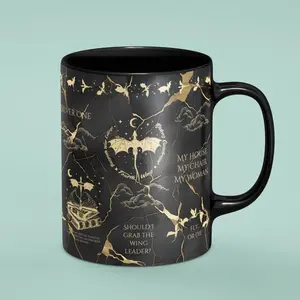 Fourth Wing Mug Bookish Dragon Mug Romantasy Mug for Xaden Riorson Fans BookTok Mug Gift for Wife Cute Bookish Mug Book Lover Gift3