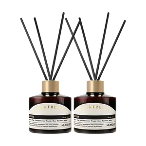 MUMCHIT Korean BIOTOX Reed Diffuser Oil Set - No Flame Aromatherapy with English Pear & Freesia Scent