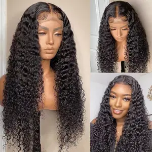 Fashion Elegant Women Hot Sale Front Lace Wig Long Curly Wig Lace Front Synthetic Full Cap Heat Resistant Fiber Soft Silky Natural Look Pre Plucked Hairline Adjustable Straps Breathable Comfortable Daily Party Wear Glueless For