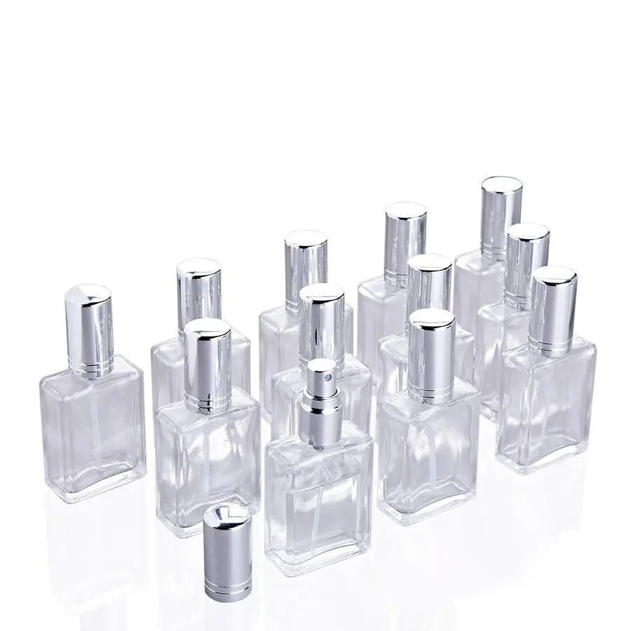 Portable Mini Empty Cosmetic Makeup Perfume Spray Bottle, 12pcs 15ml Perfume Spray Bottle with 2 Counts Spray Nozzle & 2 Counts Dropper, Empty Perfume Spray Bottle for Travel Bag Makeup Cosmetic Storage, Makeup Container