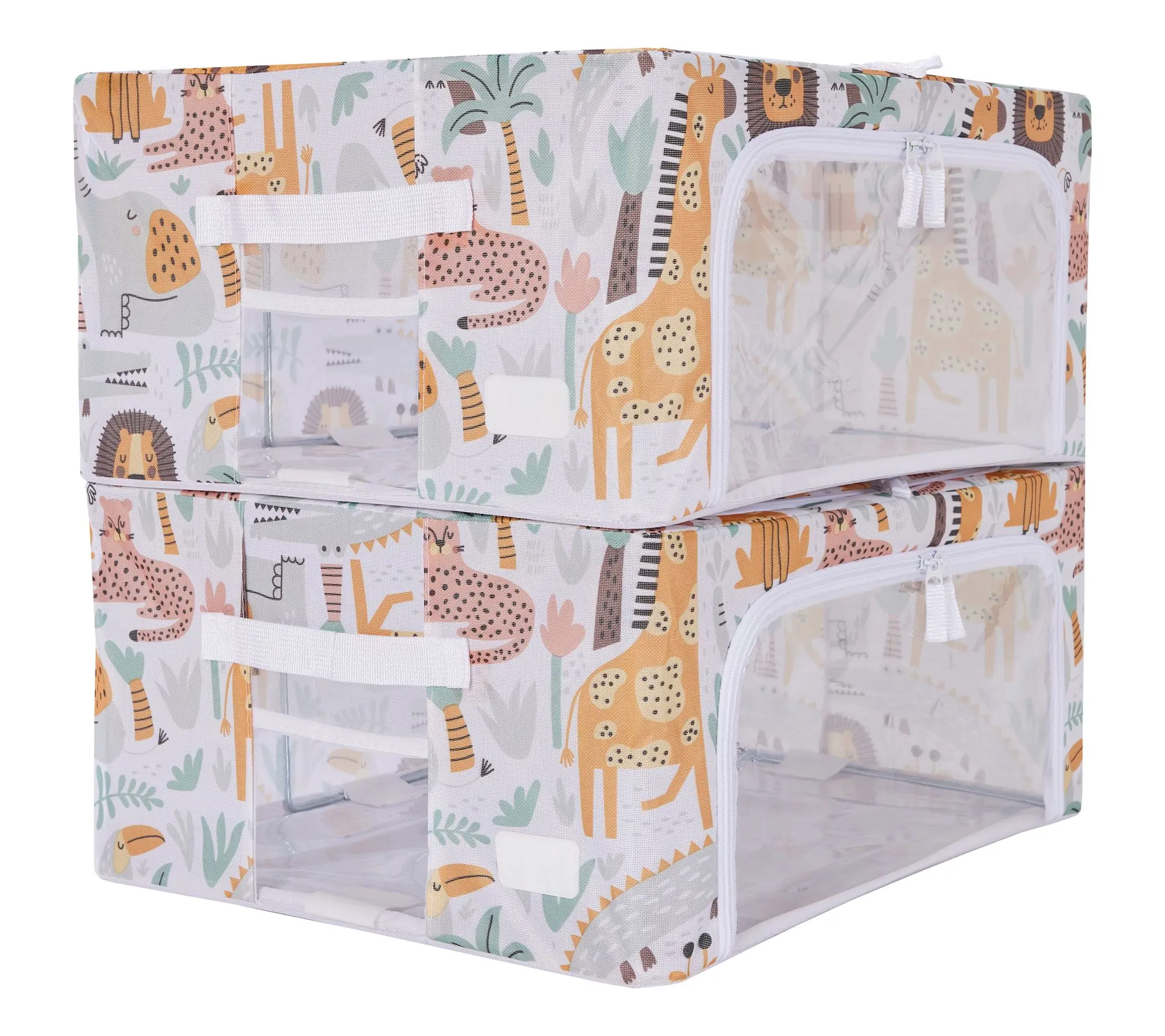 Periea Set of 2 Medium Children's Collapsible Storage Boxes