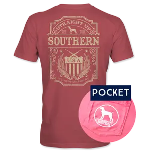 God Guns & Glory – Crest Pocket Tee