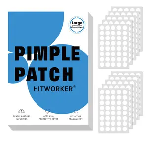 Hitworker Hydrocolloid Pimple Patches, Blemish Patches, Large Quantity Acne Spot Stickers, Ultra Thin Translucent, Gentle on Skin, for All Skin Types