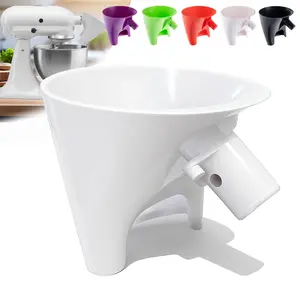 Flour Funnel for Tilt-Head Stand Mixers, Easy-Pour Flour Funnel for 4.5–5 Qt Bowls, Dishwasher-Safe Baking Accessory for Dry and Wet Ingredients