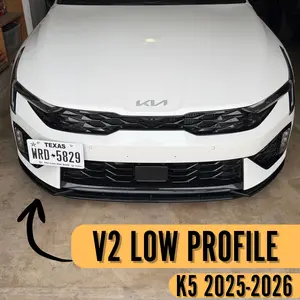 Low Profile Front Lip Splitter – K5 2025 + Car Styling Accent (3M + Screw Install)