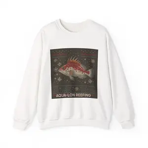 Hawk Fish Graphic Sweatshirt — 'Aqua-Lon Reefing' Holiday Crewneck