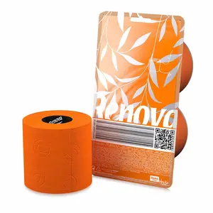 Orange Toilet Paper 3 ply Gift box 2 Rolls 140 Premium Quality sheets