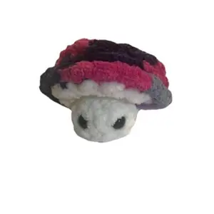 Crochet Mushroom Popper Fidget Toy for Kids - Plush Yarn Design with Colorful Mushroom Enchantment, Soft and Comfortable for Ages 3-4