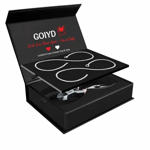 DIY Permanent Couple's Bangle Bracelets Kit with Clasp - Stainless Steel Unisex Heart Motif Jewelry Set - Matching Pairs Romantic Gift for Anniversary, Birthday, Long Distance Relationships
