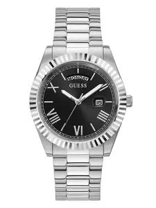 GUESS Male Silver-Tone Analog Watch