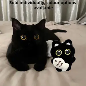 1pc Interactive Cartoon Cat Plush Toy for Cats - Soft Cotton, Battery-Free, Ideal for Small Breeds - Endless Fun & Exercise