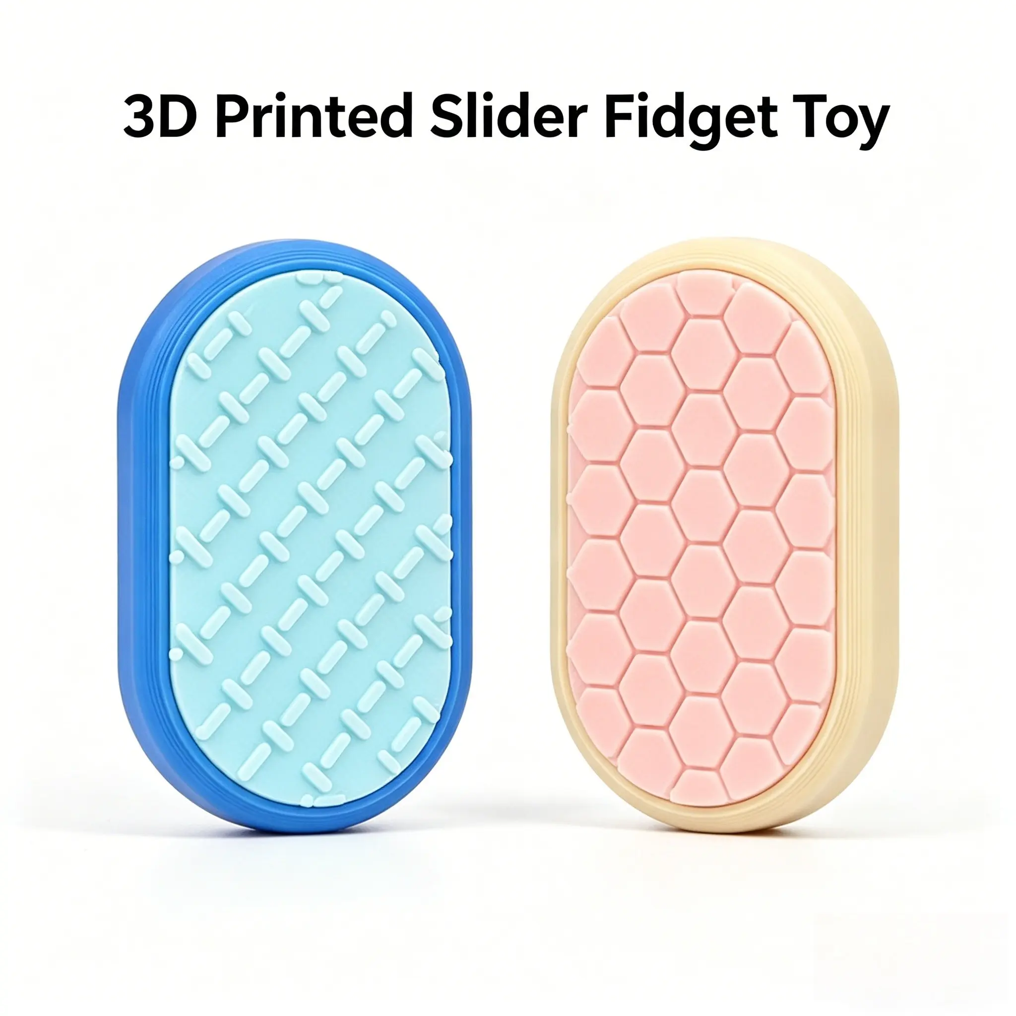 3D Printed Slider Fidget Toy, Stress Relief Push Block, Compact Lightweight Edc Toy, Pressure Relief and Focus, Christmas Gift, Stress Relief Gadgets, Stress Relief Fidgeting, Stress Relieving Accessory, Stress Relief Tools