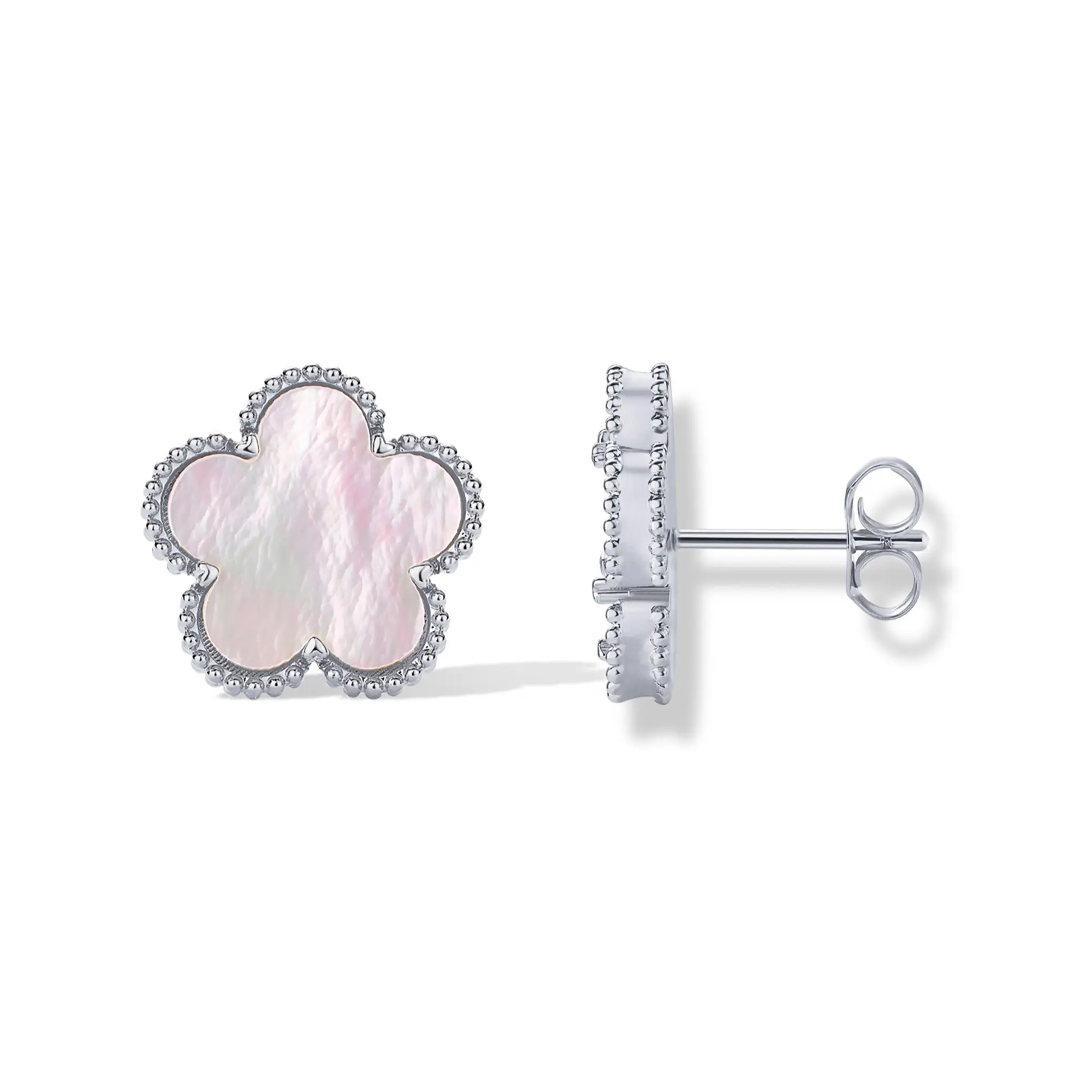 Stud Mother of Pearl  - White Gold