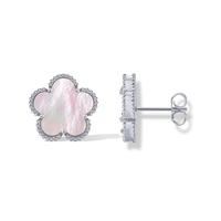 Stud Mother of Pearl  - White Gold